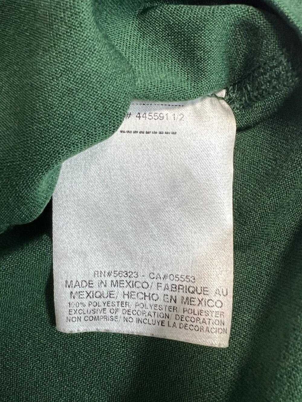 Nike Womens Dri-Fit College Lacrosse Shirt~Size Large~Green White Tee   L12 08 - Picture 9 of 11